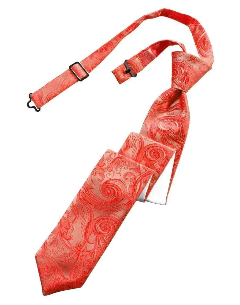 Tapestry Skinny Necktie Pre- Tied by Tux-USA