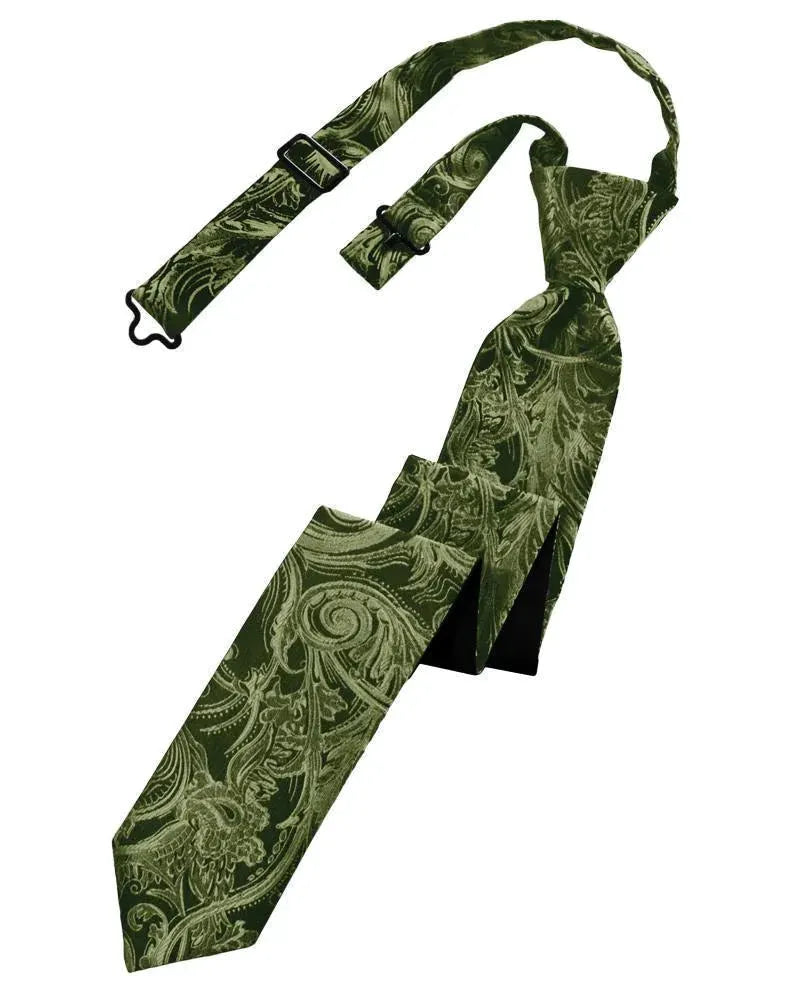 Tapestry Skinny Necktie Pre- Tied by Tux-USA