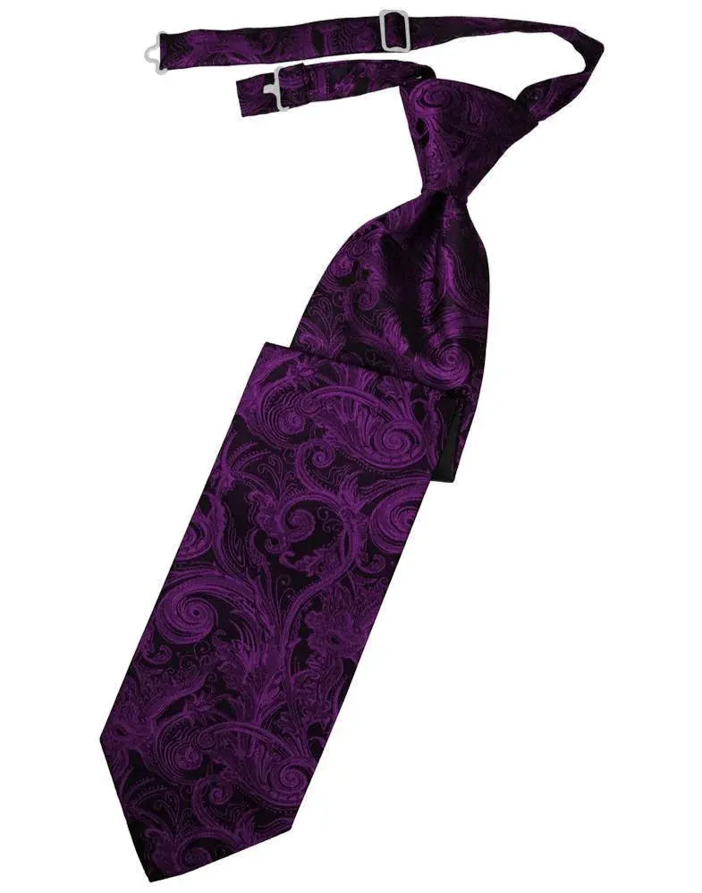 Tapestry Skinny Necktie Pre- Tied by Tux-USA