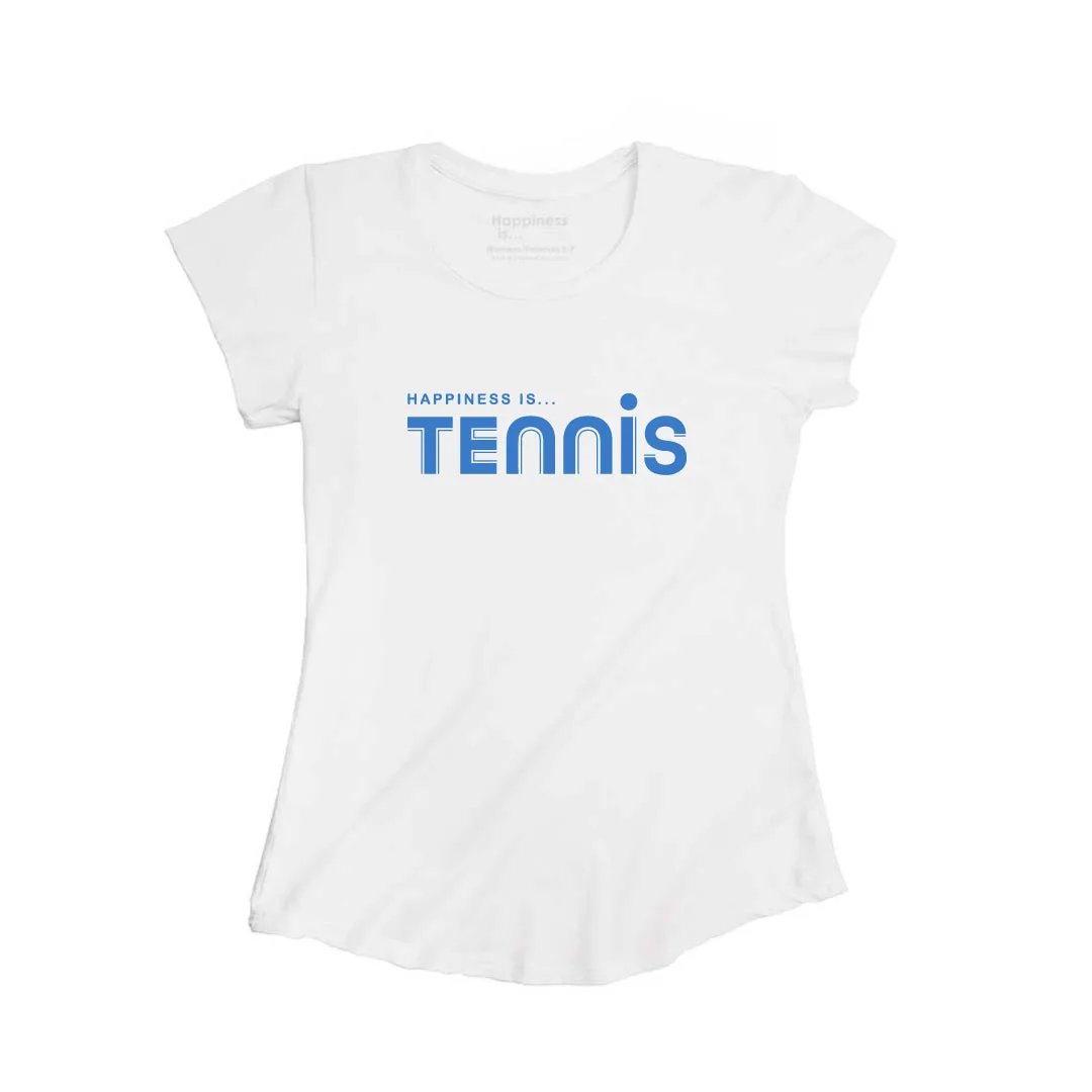 Women's Tennis Bamboo T-Shirt, White by Tennis Collection