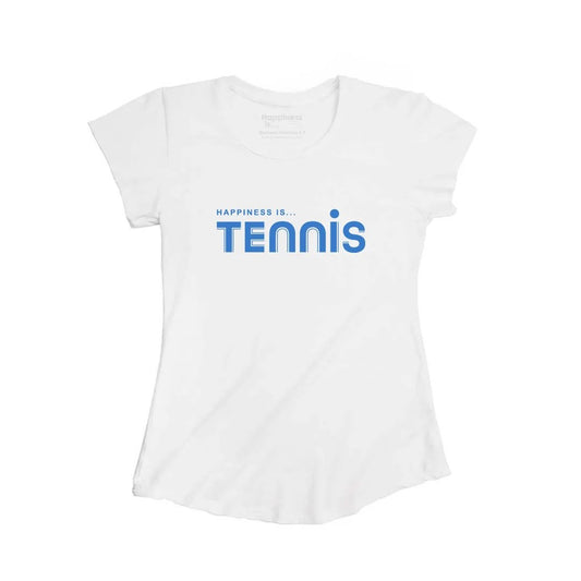 Women's Tennis Bamboo T-Shirt, White by Tennis Collection