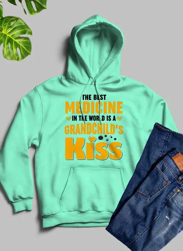 The Best Medicine In The World Is A Grandchild's Kiss Hoodie by Merch