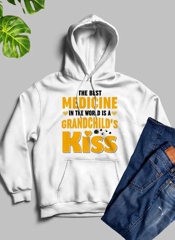 The Best Medicine In The World Is A Grandchild's Kiss Hoodie by Merch