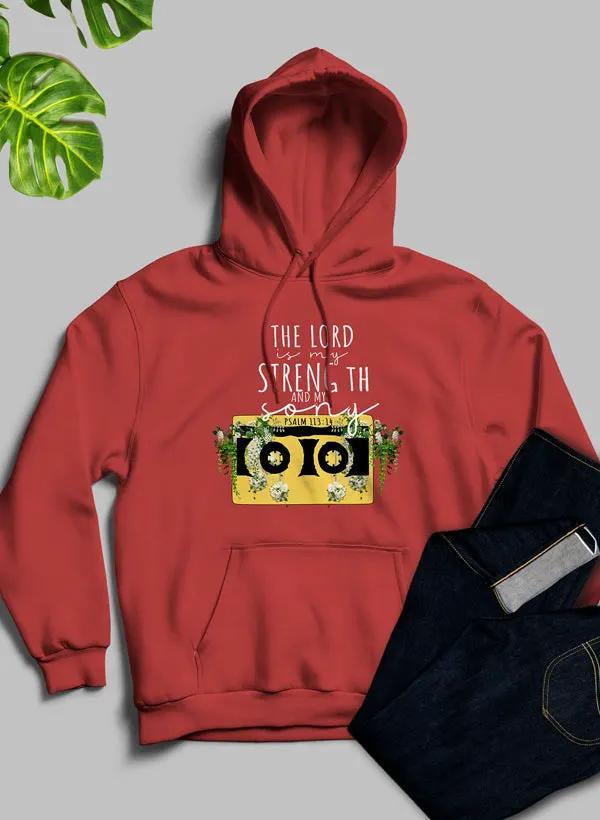 The Lord Is My Strength And My Song Hoodie by Merch
