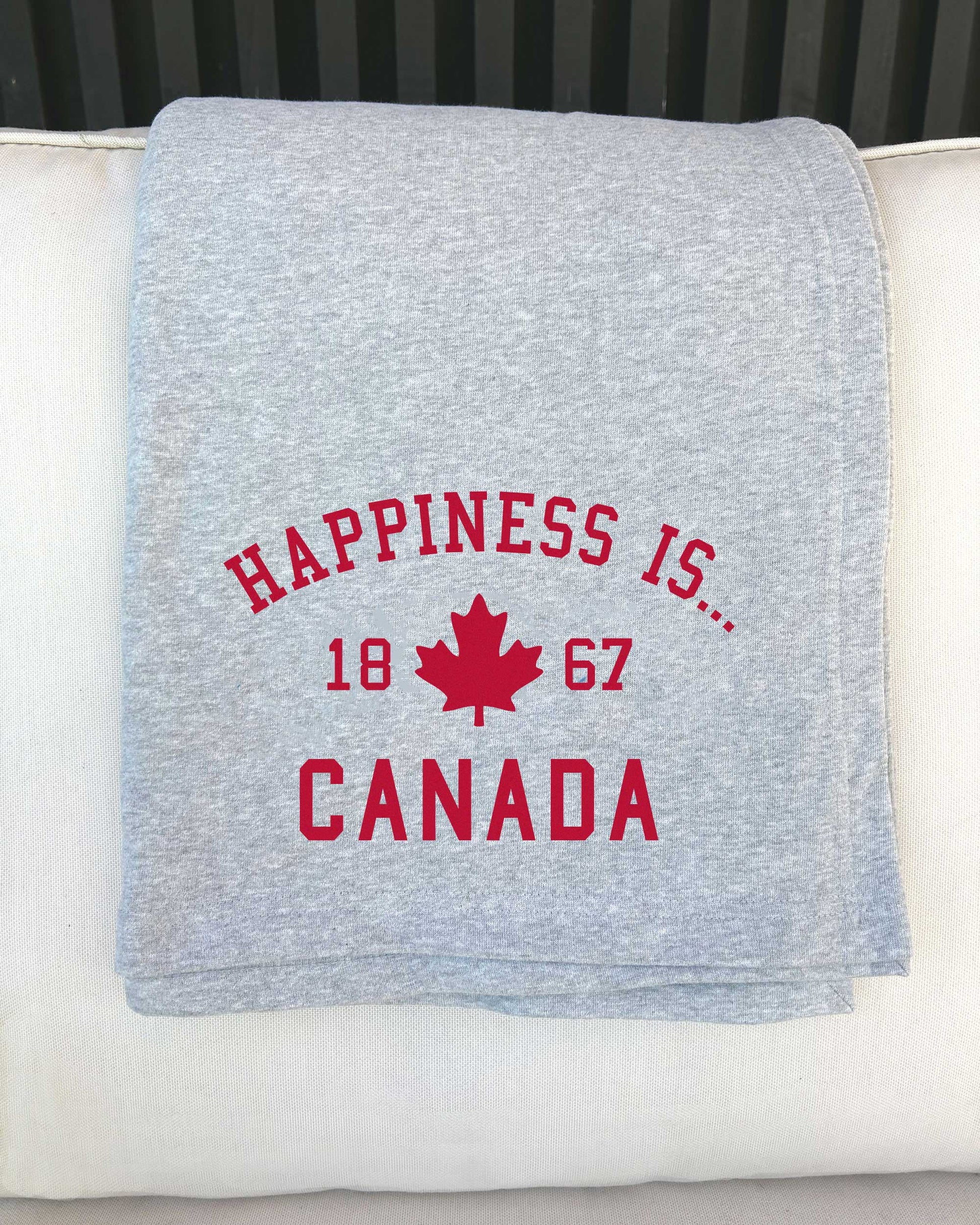 Everywhere Throw Blanket: Canada 1867, Heather Grey by Canada Collection