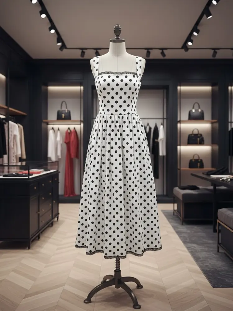 Timeless Polka Midi • DOTS & LACE New Collection BYMANYC ® New York by BYMANYC ® New York