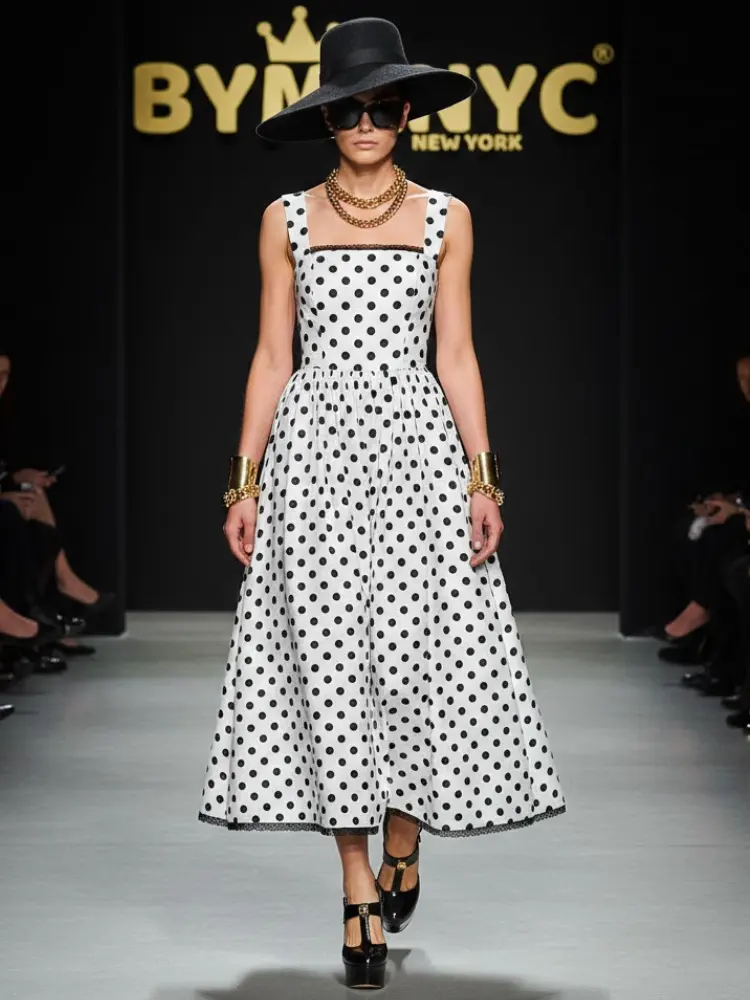 Timeless Polka Midi • DOTS & LACE New Collection BYMANYC ® New York by BYMANYC ® New York