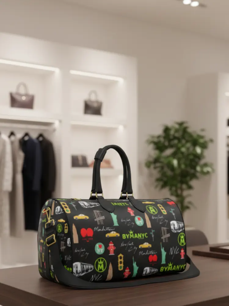 Tote Bag CITYSCAPE – BYMANYC ® New York Eco Vegan Handbag by BYMANYC ® New York