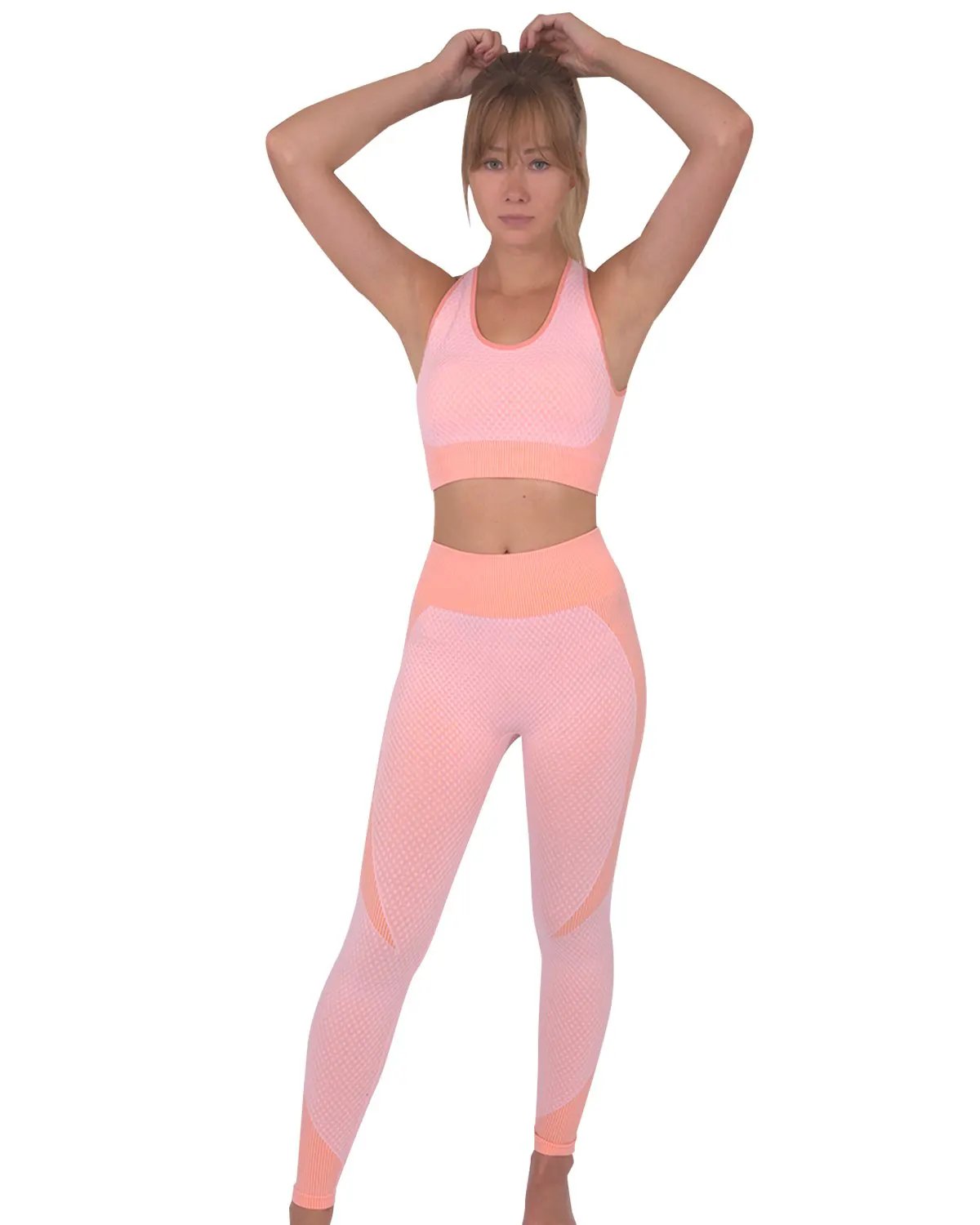 Trois Seamless Legging - Pink by Savoy Active