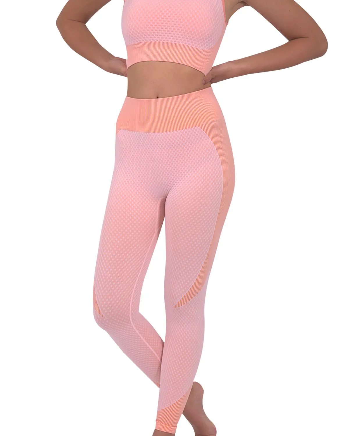 Trois Seamless Legging - Pink by Savoy Active
