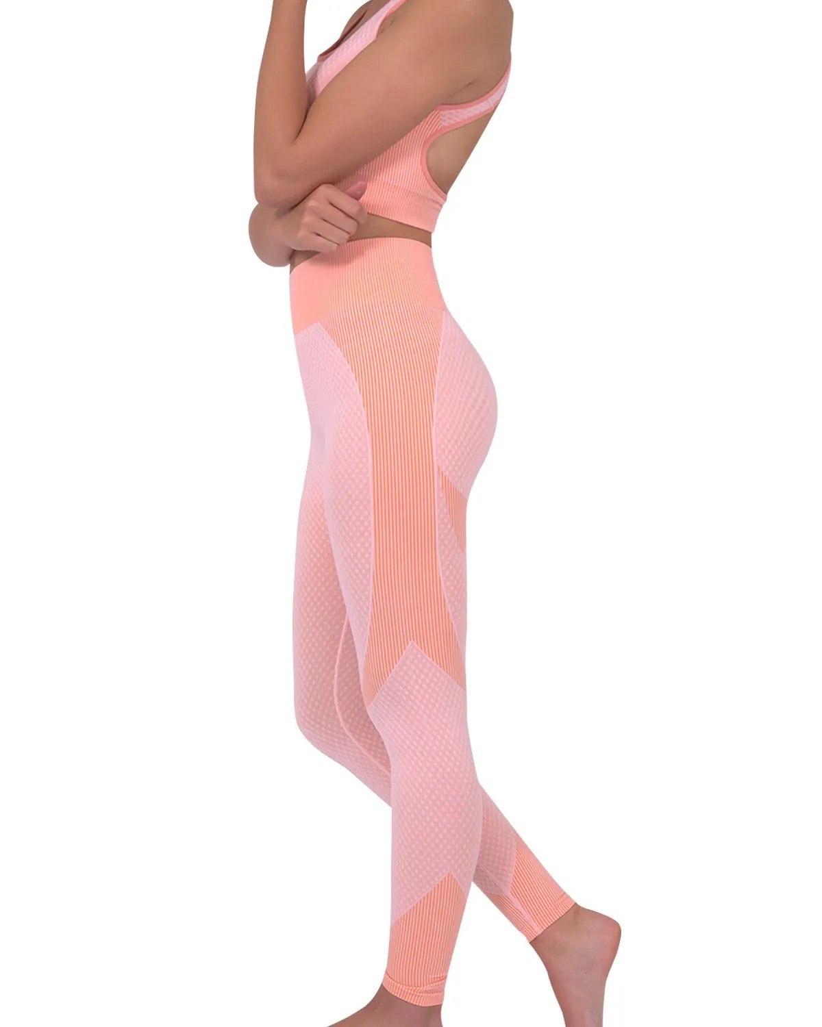 Trois Seamless Legging - Pink by Savoy Active