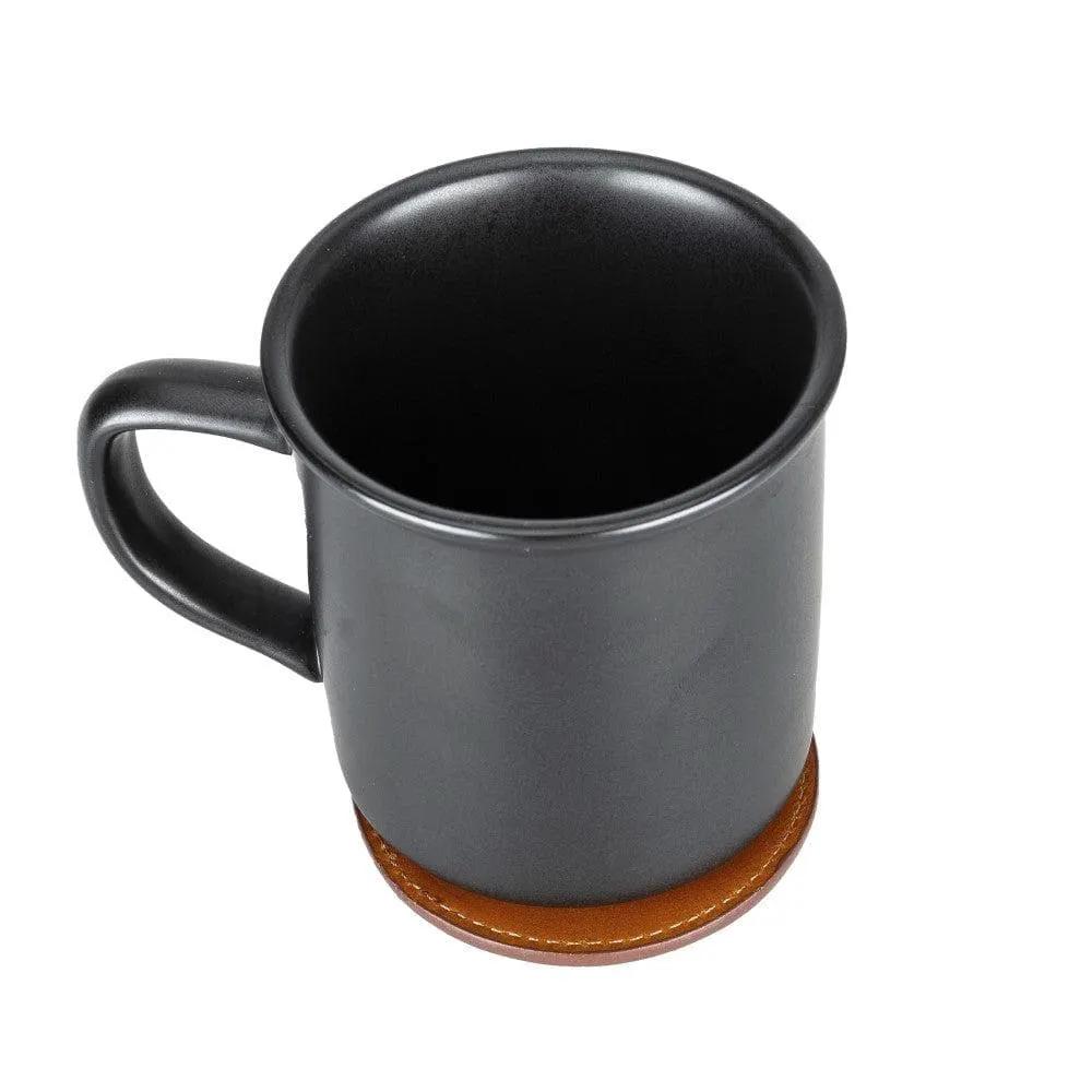 Tucson Genuine Leather Coaster Set of 5 with Holder - Premium Cup Coasters by TORONATA