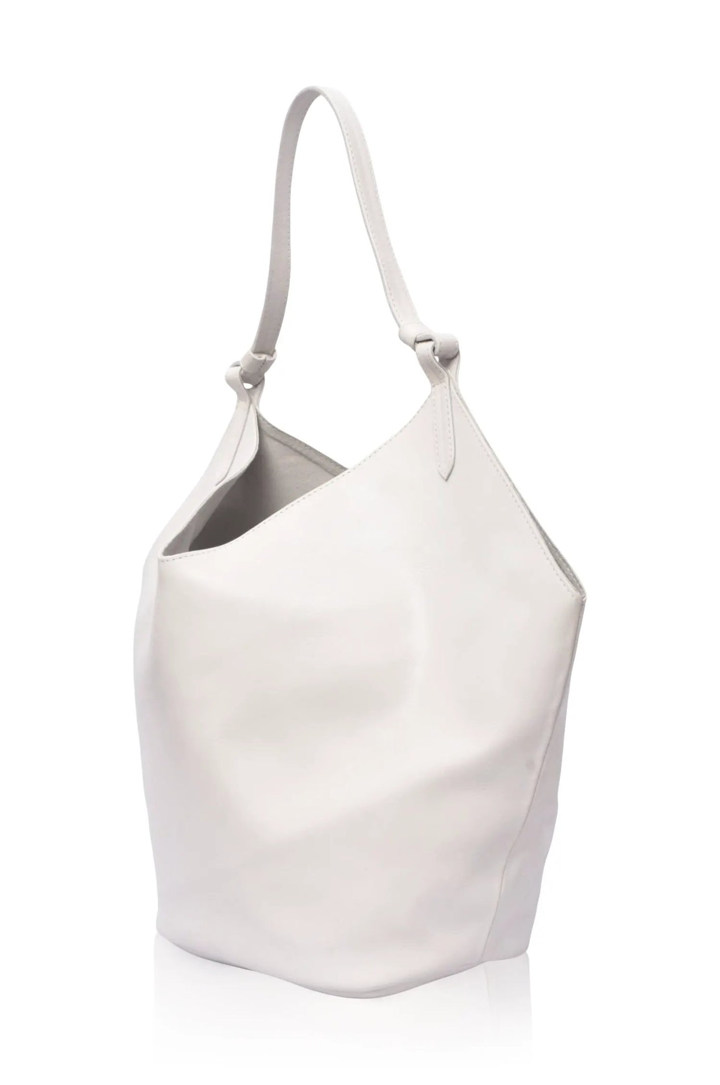Tulip Medium Leather Tote Bag by ELF