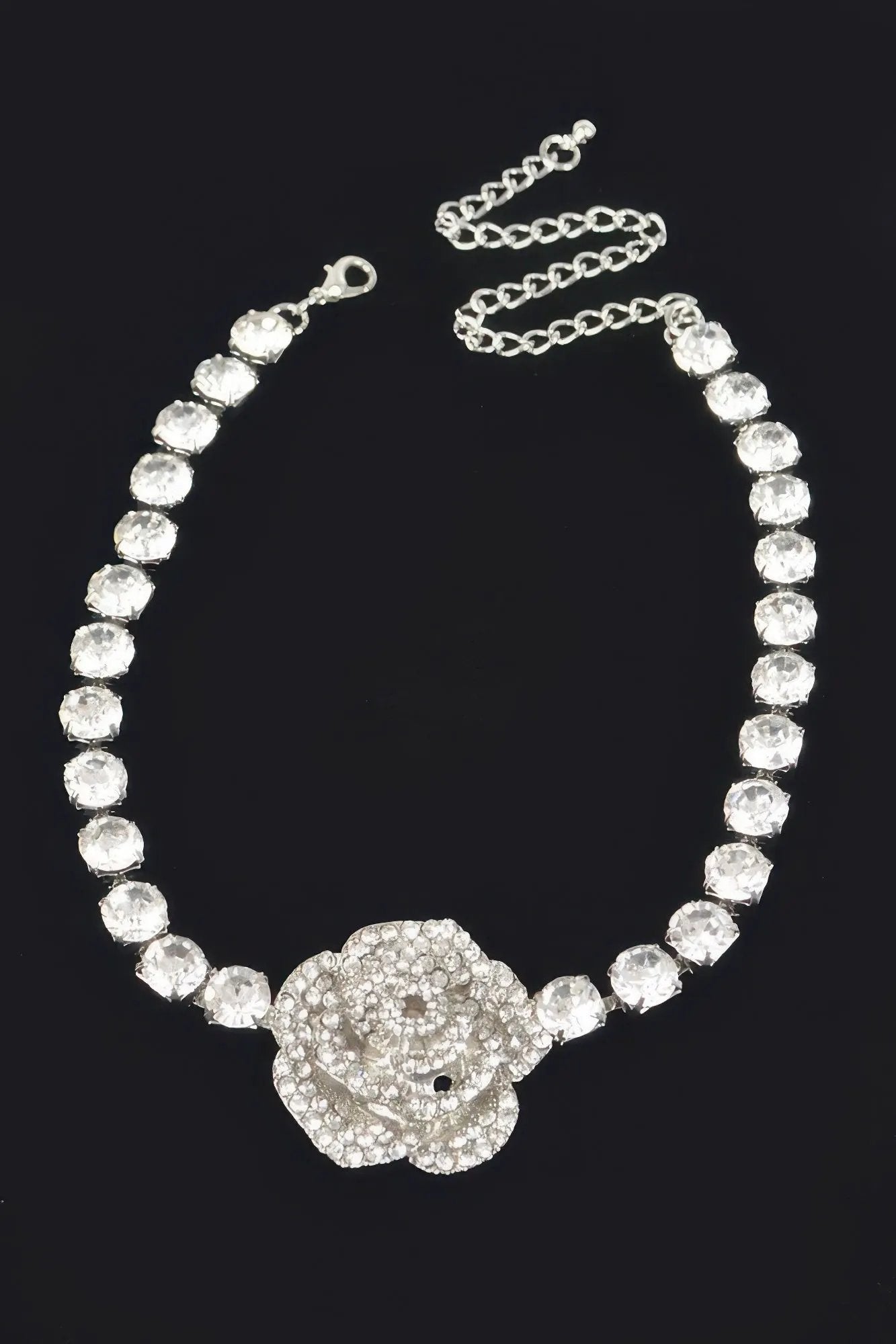 UES Rhinestone Flower Choker Blooming Elegance: NYFW BYMANYC ® New York by BYMANYC ® New York