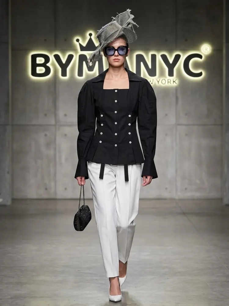 Women's Avant-Garde Corset Blouse BYMANYC ® New York CONTEMPORARY VIBRANT MODERN APPAREL - New Collection by BYMANYC ® New York