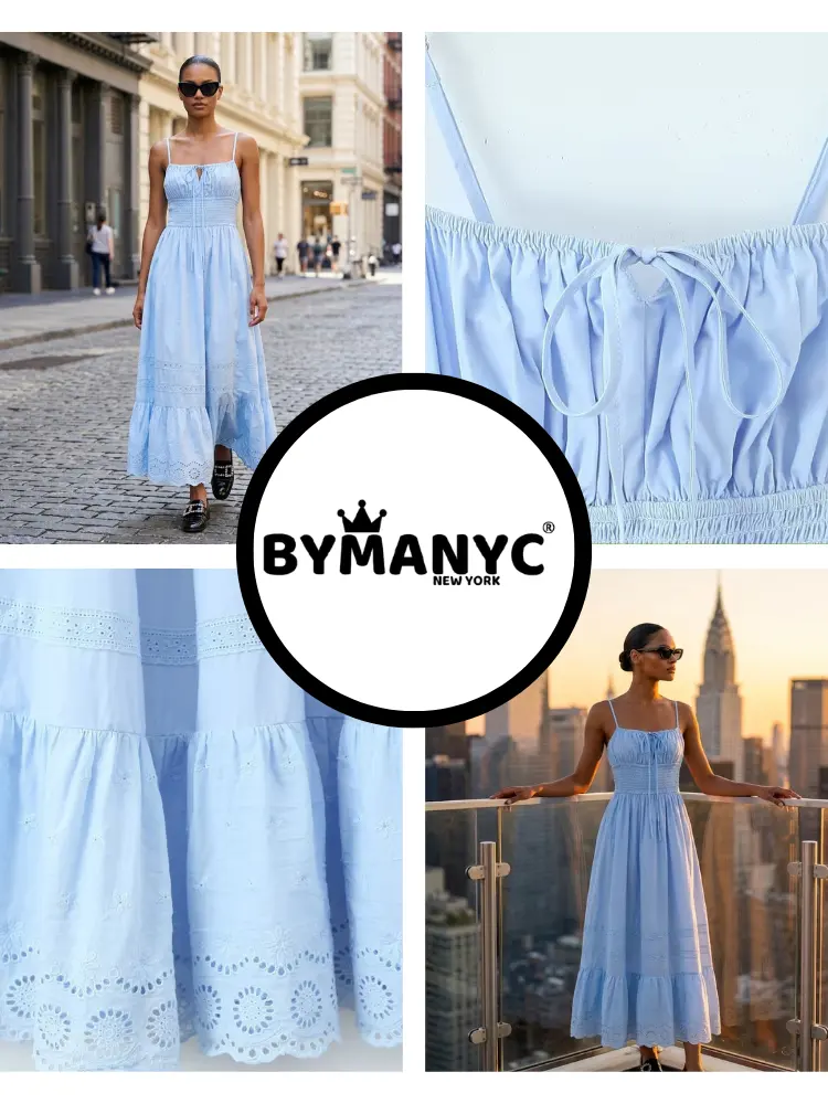 UPPER EAST SIDE Women's Sky Blue Dress Prêt-à-Porter BYMANYC ® NY by BYMANYC ® New York