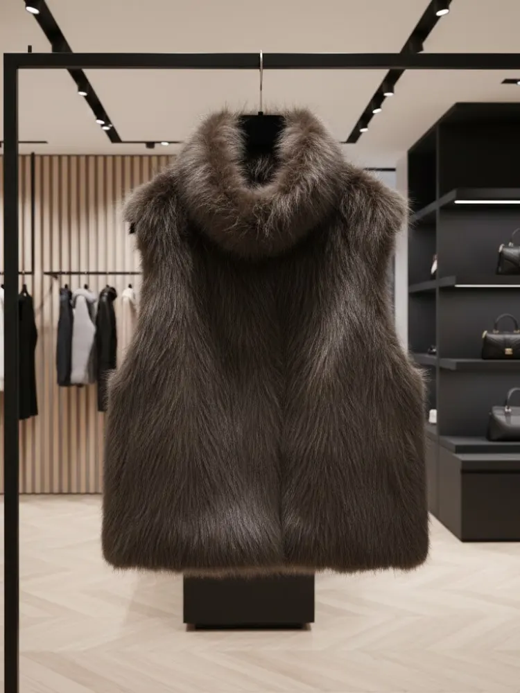 Ultra-Luxe Faux Fur Vest • THE MET New Collection BYMANYC ® New York by BYMANYC ® New York