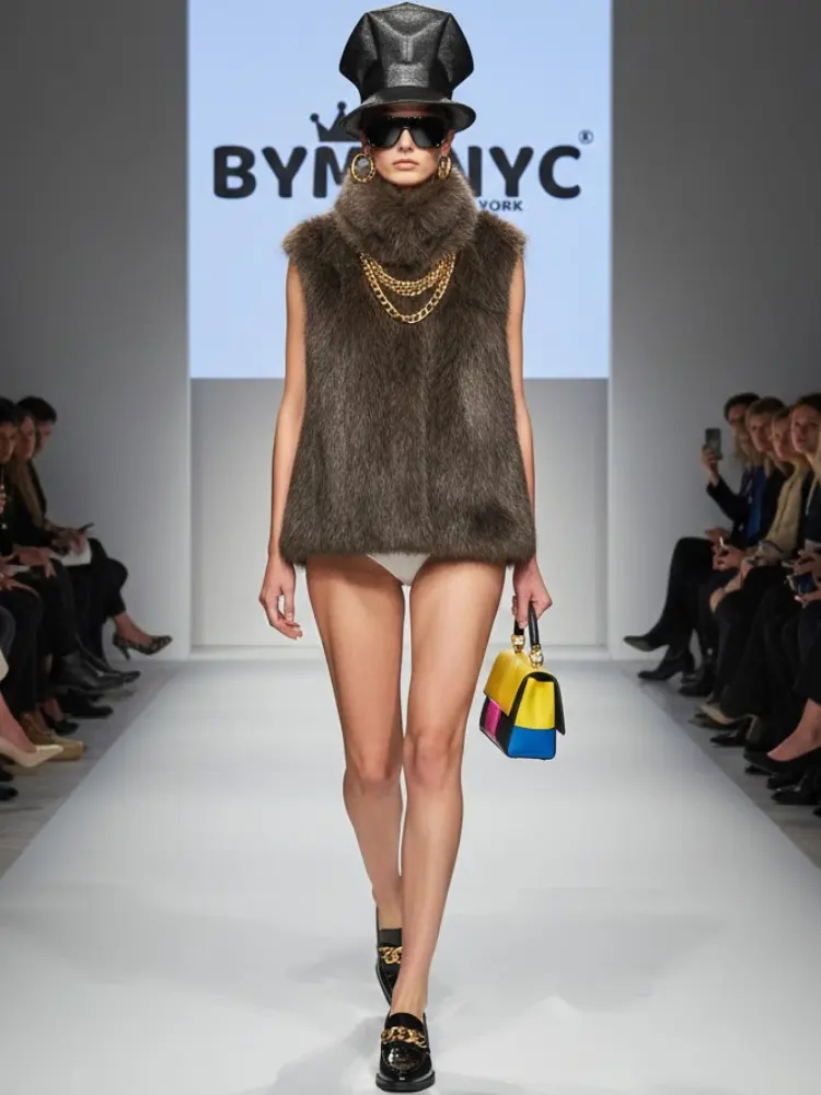 Ultra-Luxe Faux Fur Vest • THE MET New Collection BYMANYC ® New York by BYMANYC ® New York