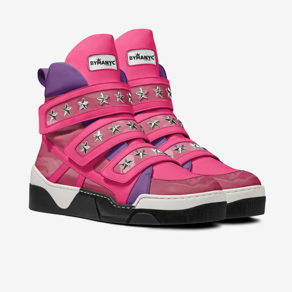 Unisex Limited Edition CHELSEA PINK High-Tops BYMANYC ® New York by BYMANYC ® New York