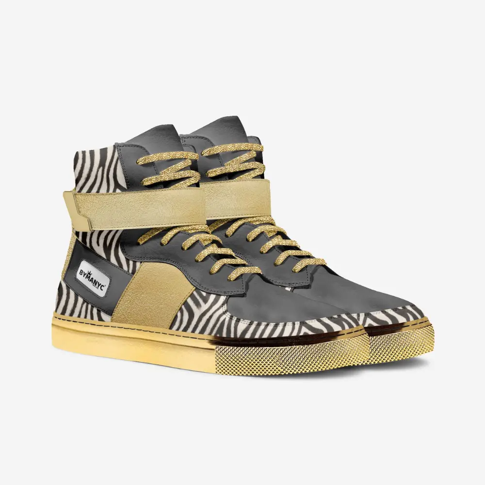 Unisex Limited Edition UPPER EAST GOLD High-Tops BYMANYC ® New York by BYMANYC ® New York