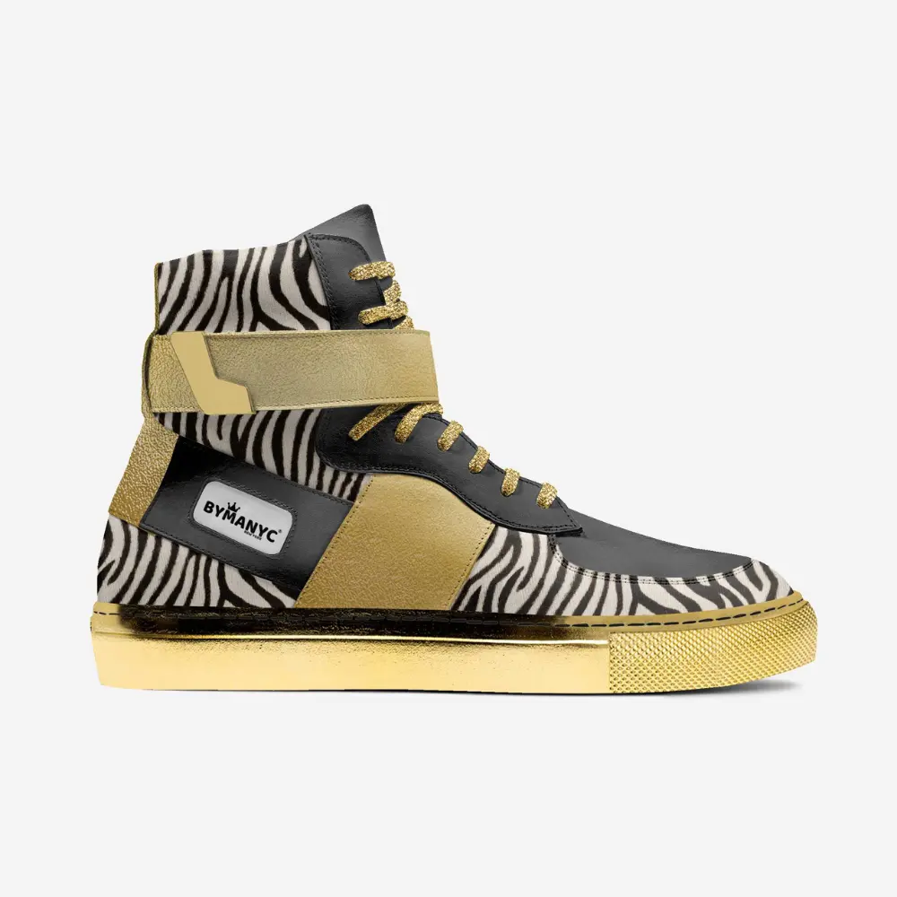 Unisex Limited Edition UPPER EAST GOLD High-Tops BYMANYC ® New York by BYMANYC ® New York