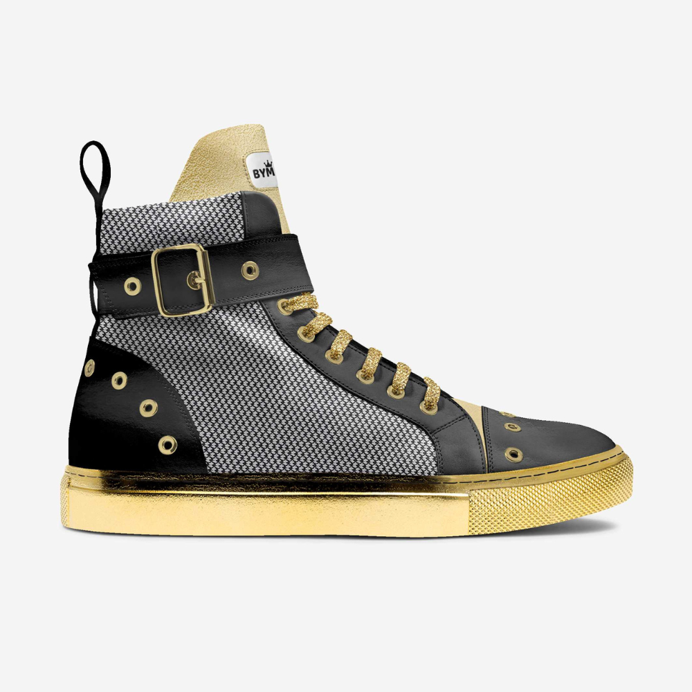 Unisex Limited Edition WALL STREET GOLD High-Tops BYMANYC ® New York-0