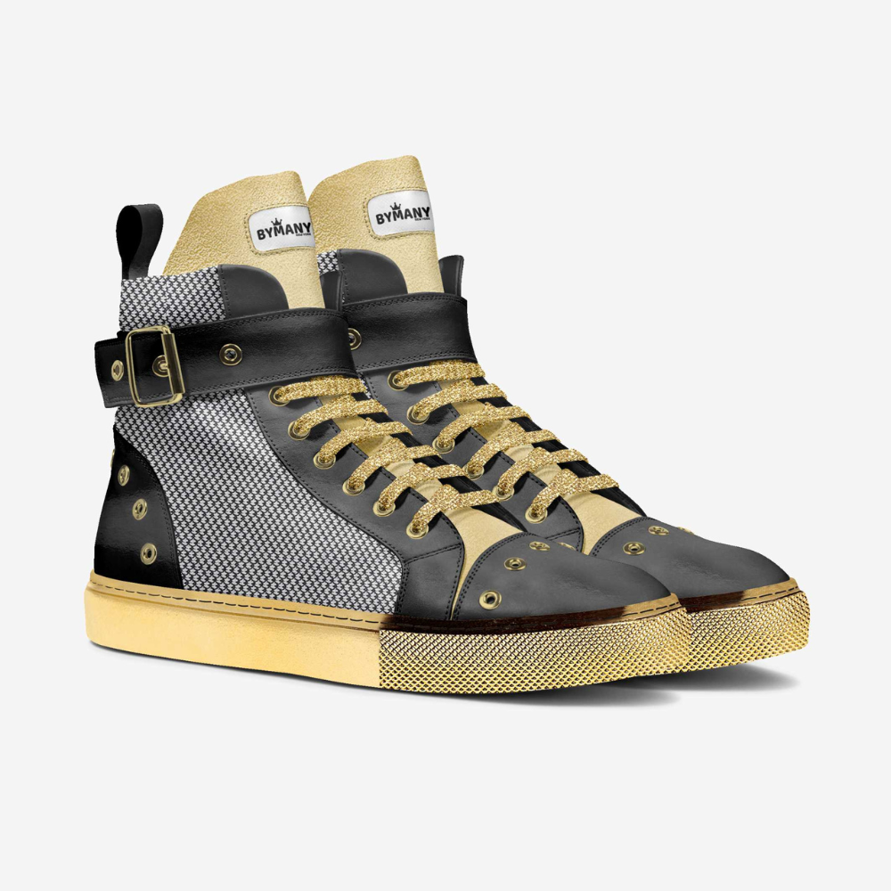 Unisex Limited Edition WALL STREET GOLD High-Tops BYMANYC ® New York-1
