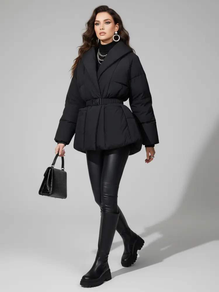 V-neck Puffer Jacket, Chinatown | Women - BYMANYC ® New York by BYMANYC ® New York