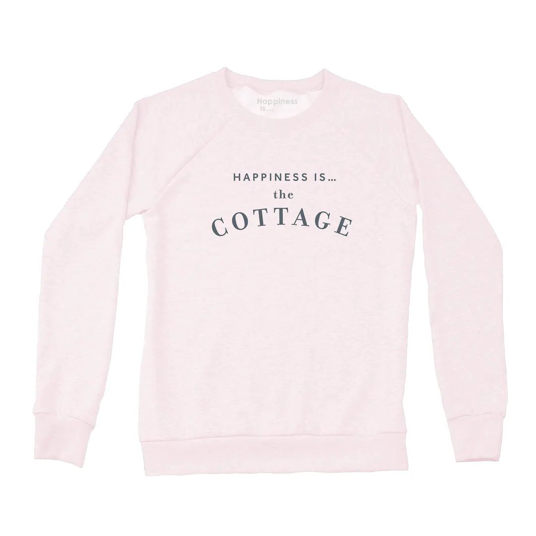 Women's Cottage Crew Sweatshirt, Ballet Pink by Cottage Collection