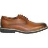 VANGELO Men Dress Shoe VALLO-1 Oxford Formal Tuxedo for Prom and Wedding Brown Matte - Wide Width Available - Ortholite Insole by Tux-USA