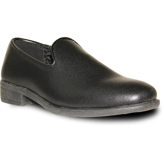 VANGELO Boy VALLO-3KID Dress Shoe Formal Tuxedo for Prom & Wedding Black Matte by Tux-USA