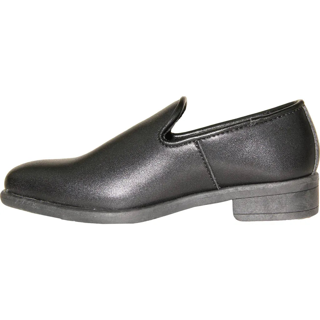 VANGELO Boy VALLO-3KID Dress Shoe Formal Tuxedo for Prom & Wedding Black Matte by Tux-USA