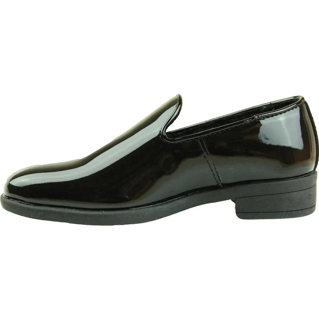VANGELO Boy VALLO-3KID Dress Shoe Formal Tuxedo for Prom & Wedding Black Patent by Tux-USA