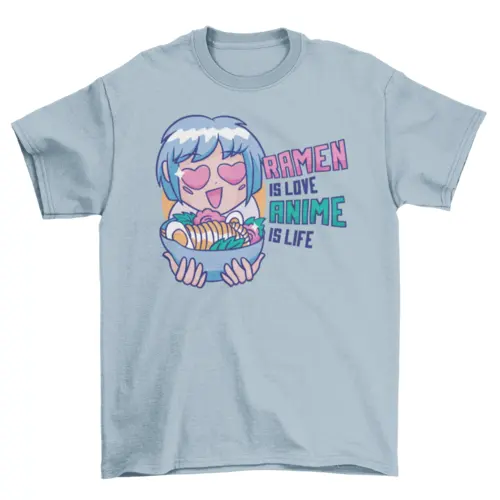 Ramen & anime t-shirt by Turquoise Theseus