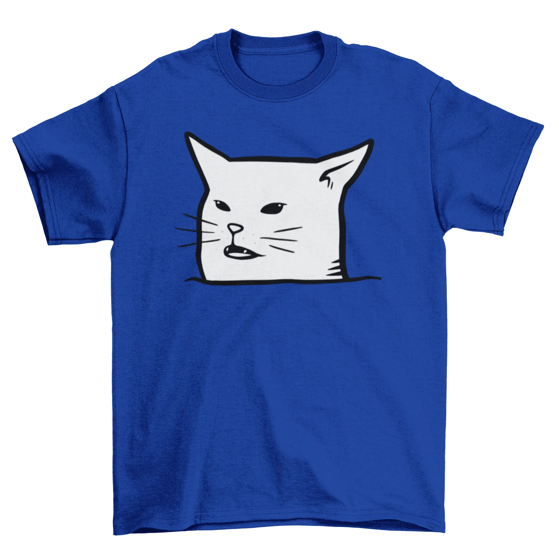 Unimpressed Meh Black Cat T-shirt by Turquoise Theseus