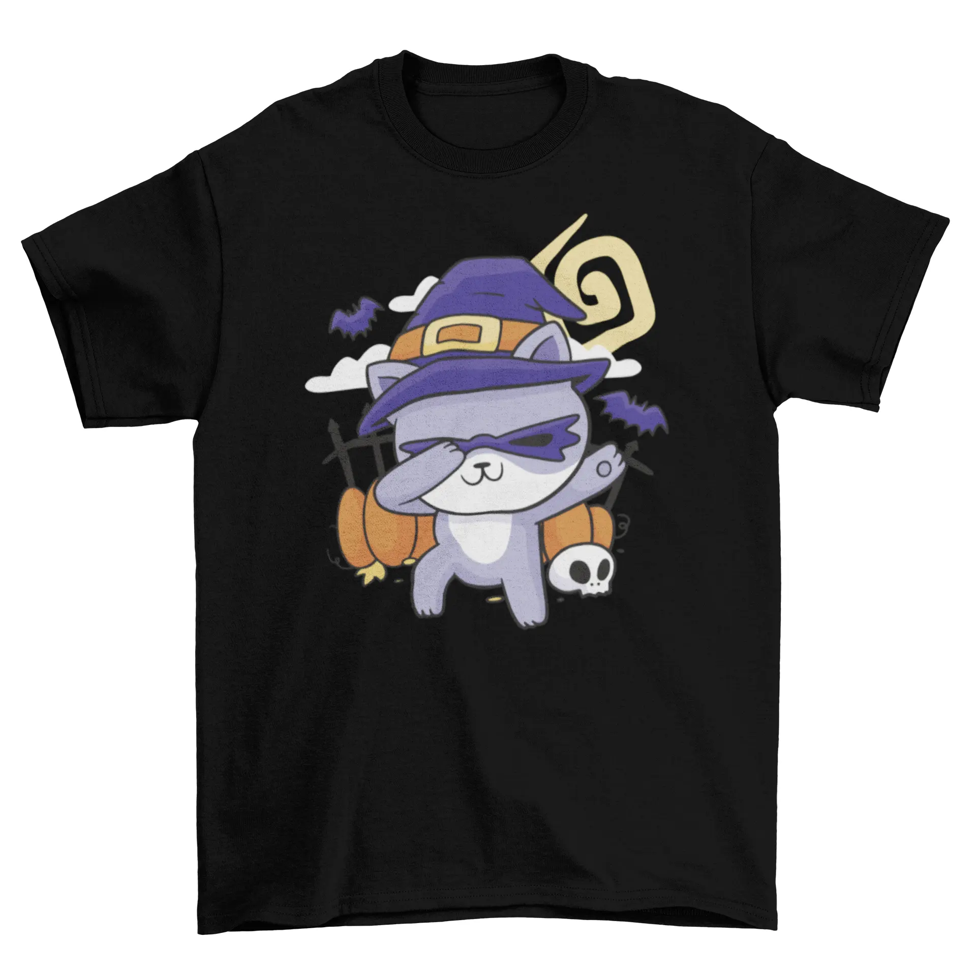 Halloween cat dabbing t-shirt design by Turquoise Theseus