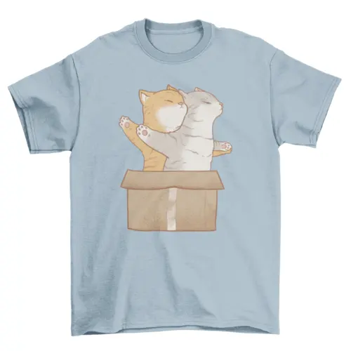 Cats animals in love t-shirt by Turquoise Theseus
