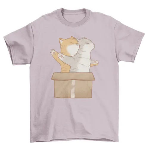 Cats animals in love t-shirt by Turquoise Theseus