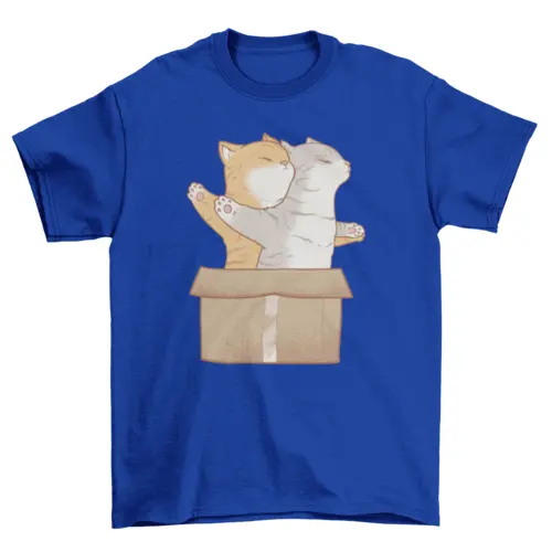 Cats animals in love t-shirt by Turquoise Theseus