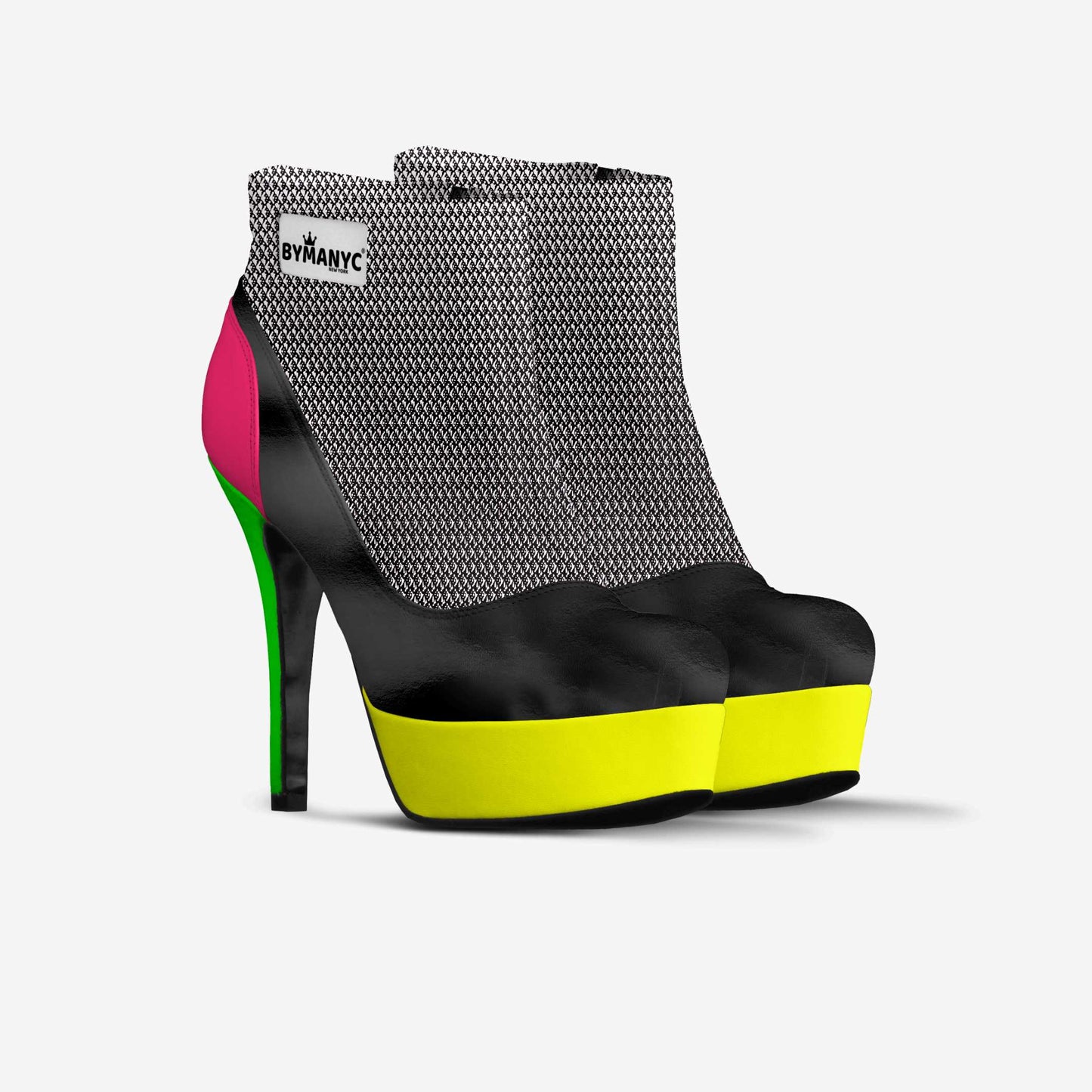 Vegan Ankle Boot Platform BYMANYC® New York Fierce Black-3