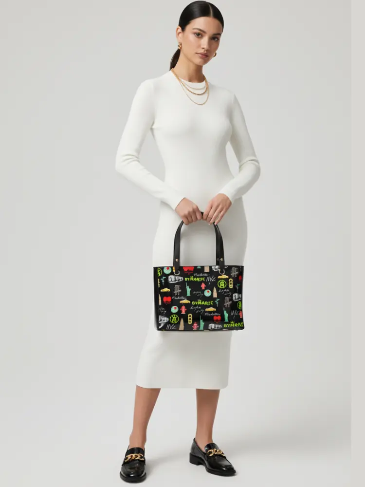 Tote Bag CITYSCAPE – BYMANYC ® New York Eco Vegan Handbag by BYMANYC ® New York