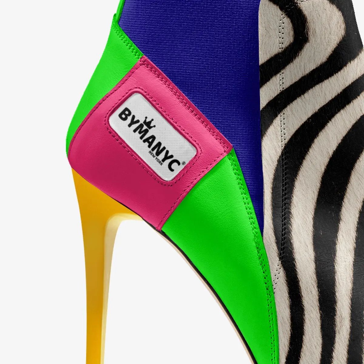 Vegan Heeled Shoe Women BYMANYC ® New York Chelsea Noir Edge by BYMANYC ® New York