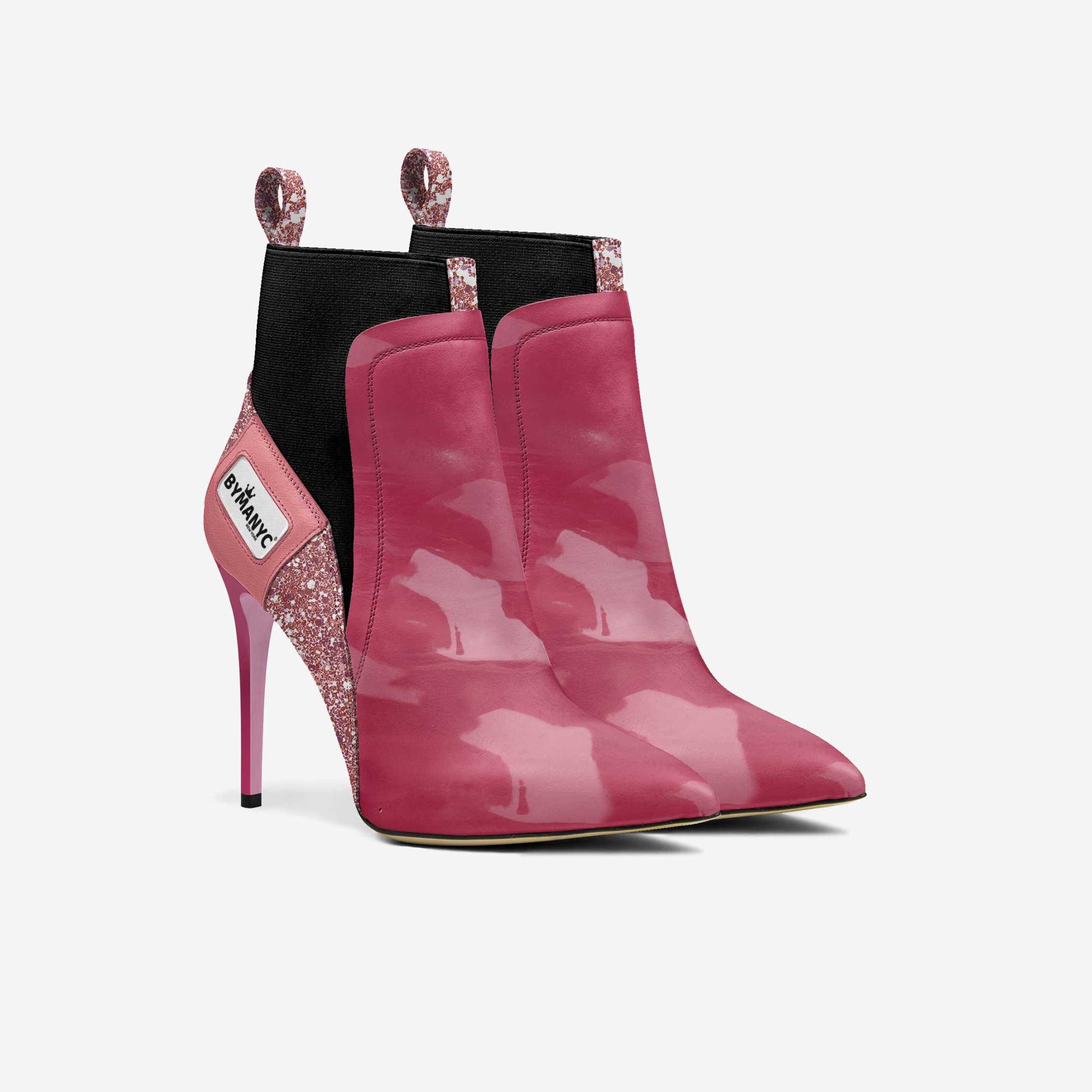Vegan Heeled Shoe Women BYMANYC ® New York Soho Pink Blaze by BYMANYC ® New York