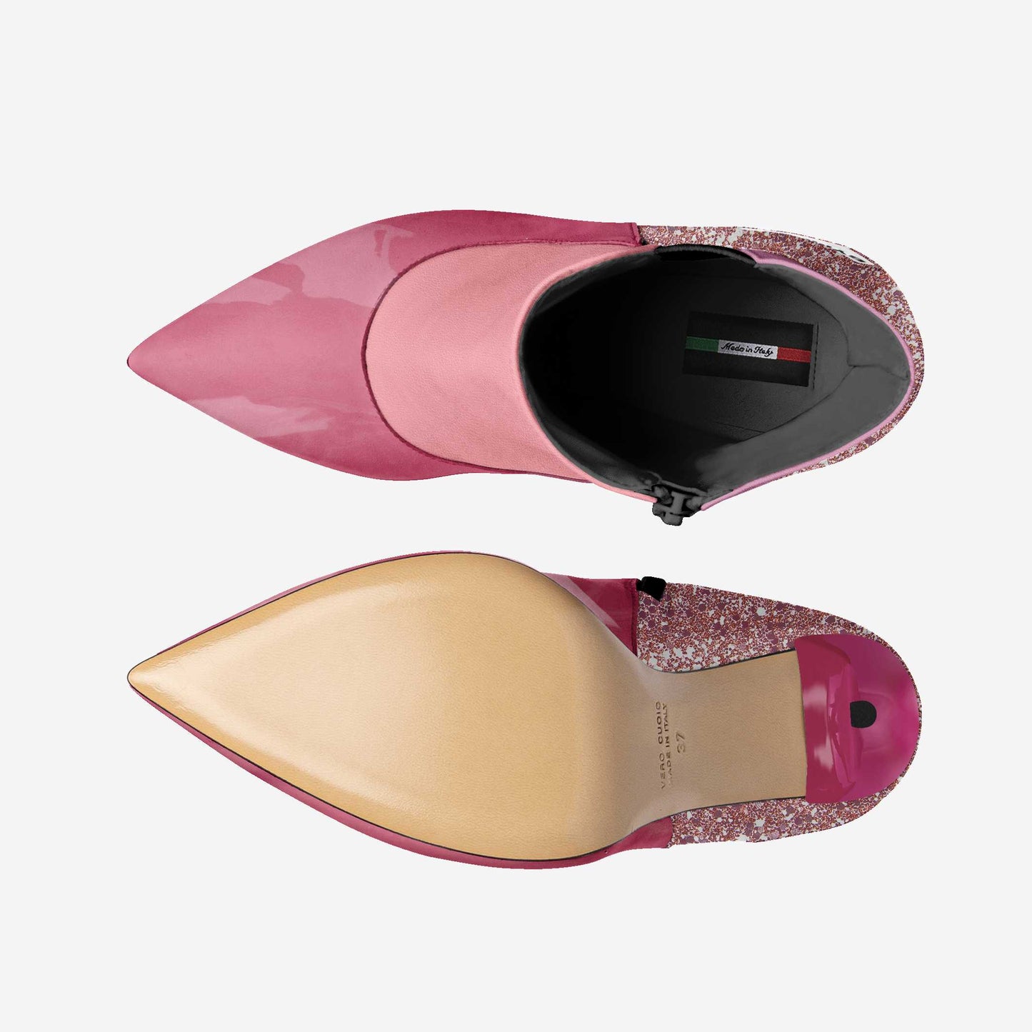 Vegan Heeled Shoe Women BYMANYC ® New York Tribeca Blush Twist by BYMANYC ® New York