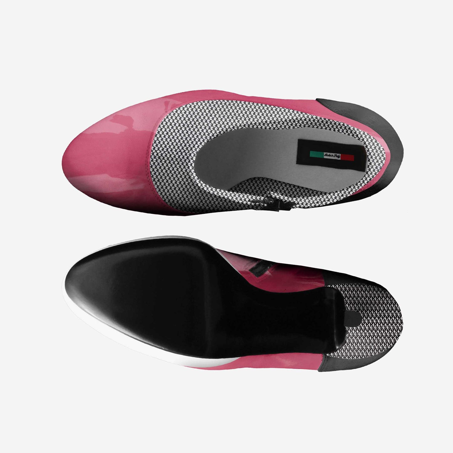 Vegan High Heel Ankle Boots BYMANYC® New York Luxe Black-3