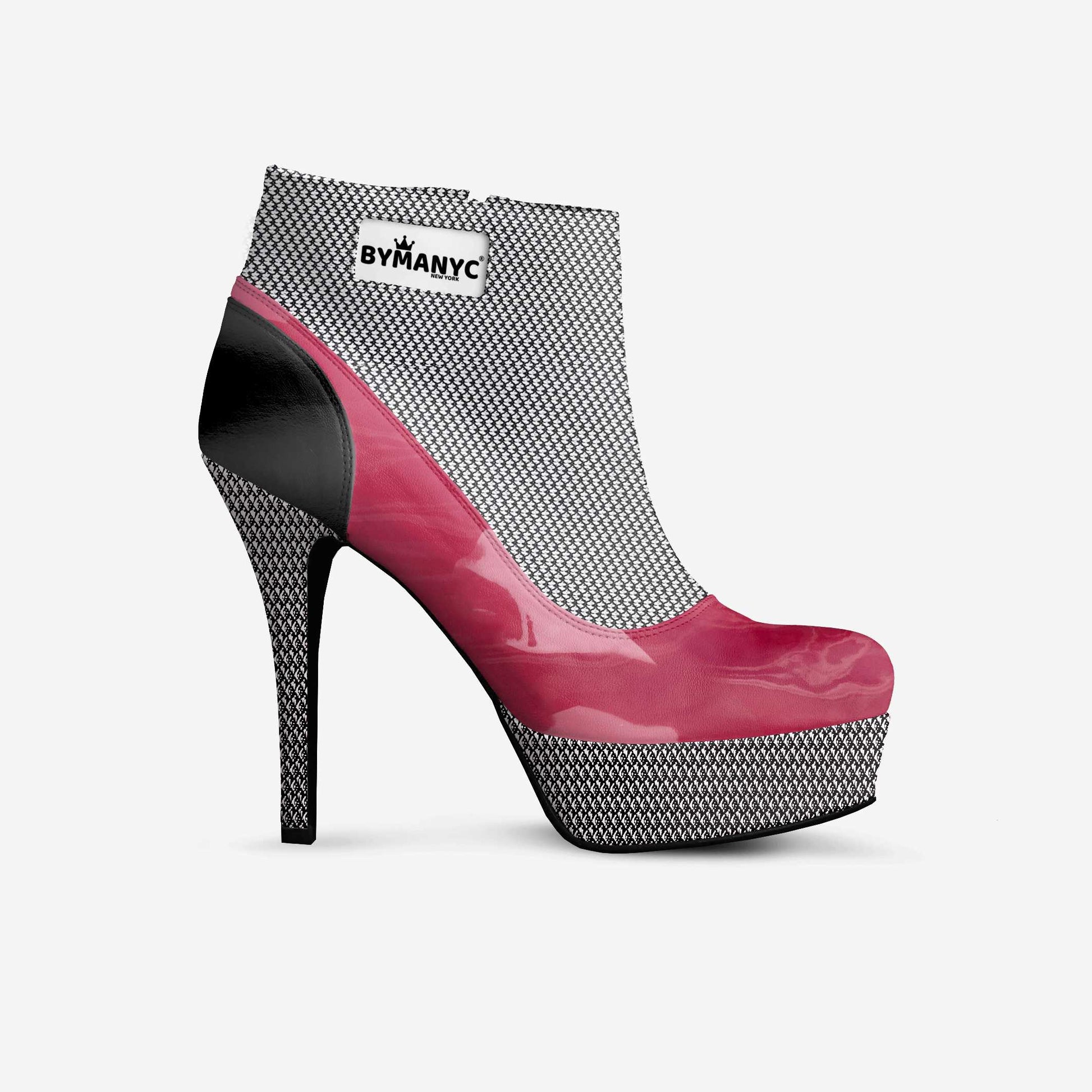 Vegan High Heel Ankle Boots BYMANYC® New York Luxe Black-0