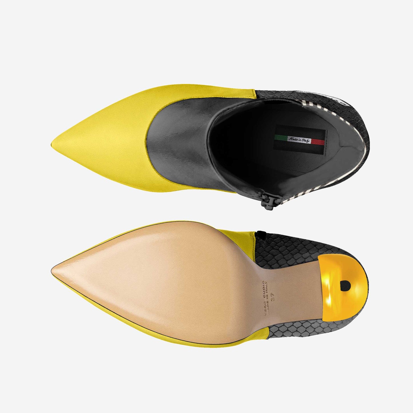 Vegan High Heel Women BYMANYC ® New York Tribeca Yellow Surge by BYMANYC ® New York