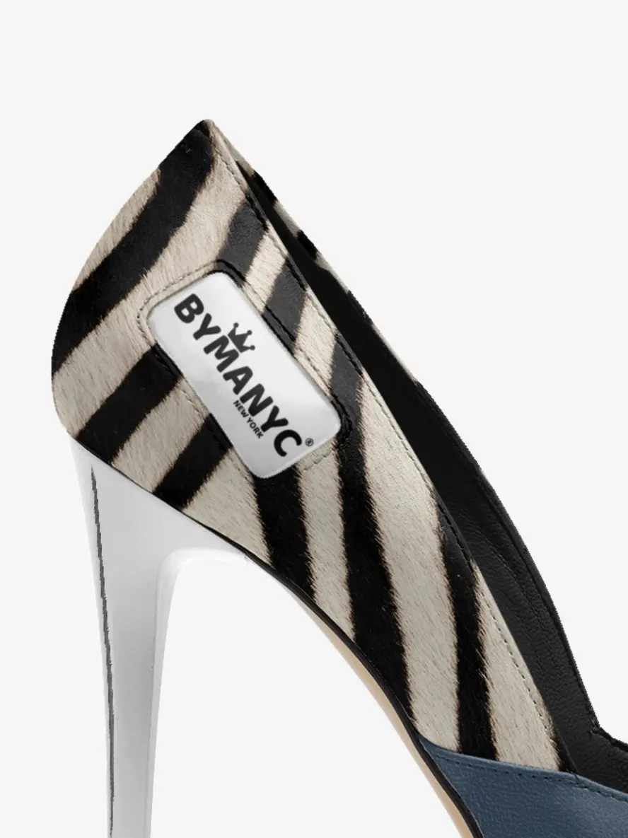 Vegan Women’s Stiletto Shoe BYMANYC ® New York – HARLEM Noir Luxe by BYMANYC ® New York