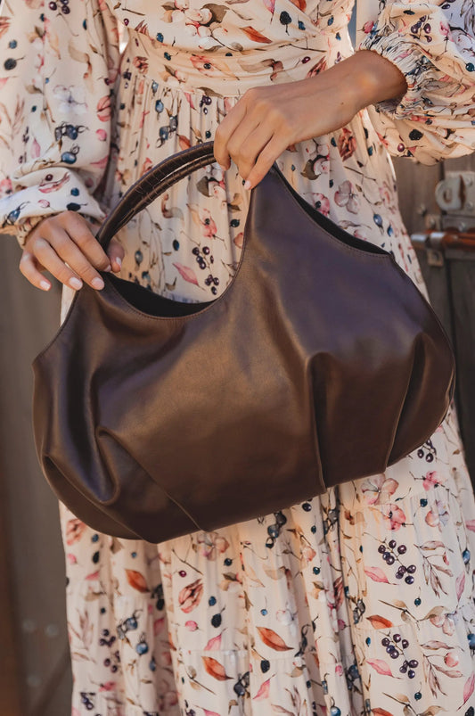 Velara Small Slouchy Leather Tote by ELF
