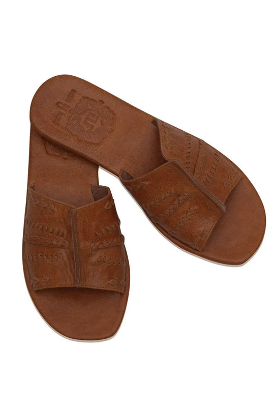 Dolce Vita Leather Slide Sandals by ELF
